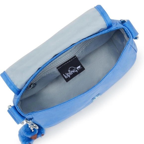 NWT Size Small Kipling Sabian Small Crossbody Bag In Bounce Blue 10” X 6” X 3.5” - Picture 4 of 13